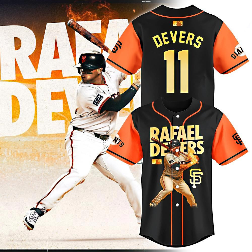 Personalized San Francisco Giants Rafael Devers 11 Baseball Jersey Best Gifts For Baseball Fans