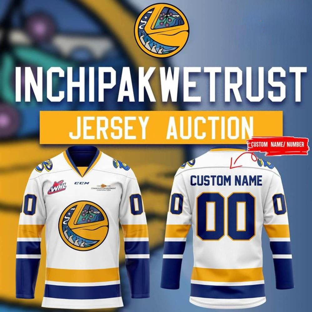 Personalized Saskatoon Blades Hockey Club x Inchipakwetrust Special Hockey Jersey Birthday Gifts For Hockey Fans