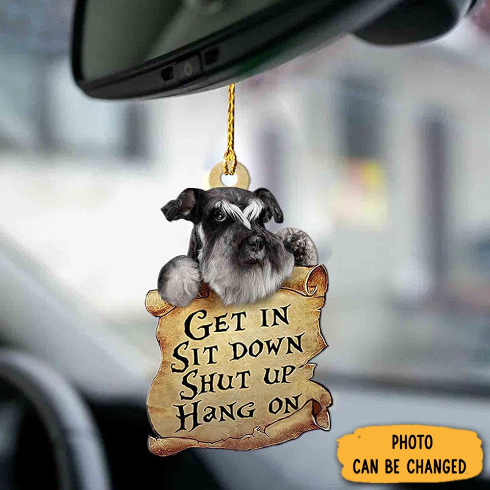 Personalized Schnauzer Get In Ornament Special Father's Day Ornament Gift