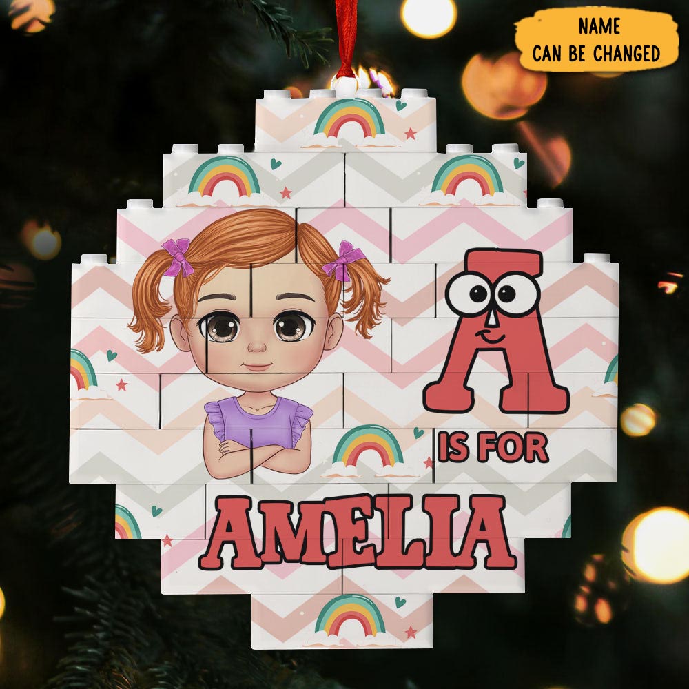 Personalized School Kids Name Christmas Ornament Funny Christmas Gifts For Her