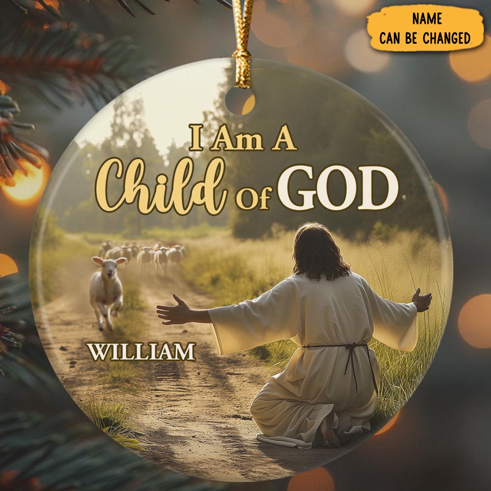 Personalized Sheep Jesus's Child Christmas Ornament Christmas Tree Decor Xmas Gifts