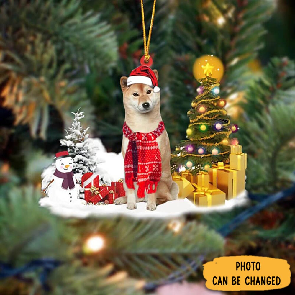 Personalized Shiba Inu Christmas Ornament Lovely Ornament Gift For Him