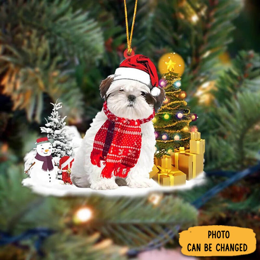 Personalized Shih Tzu Christmas Ornament Charming Christmas Ornament Gift Idea