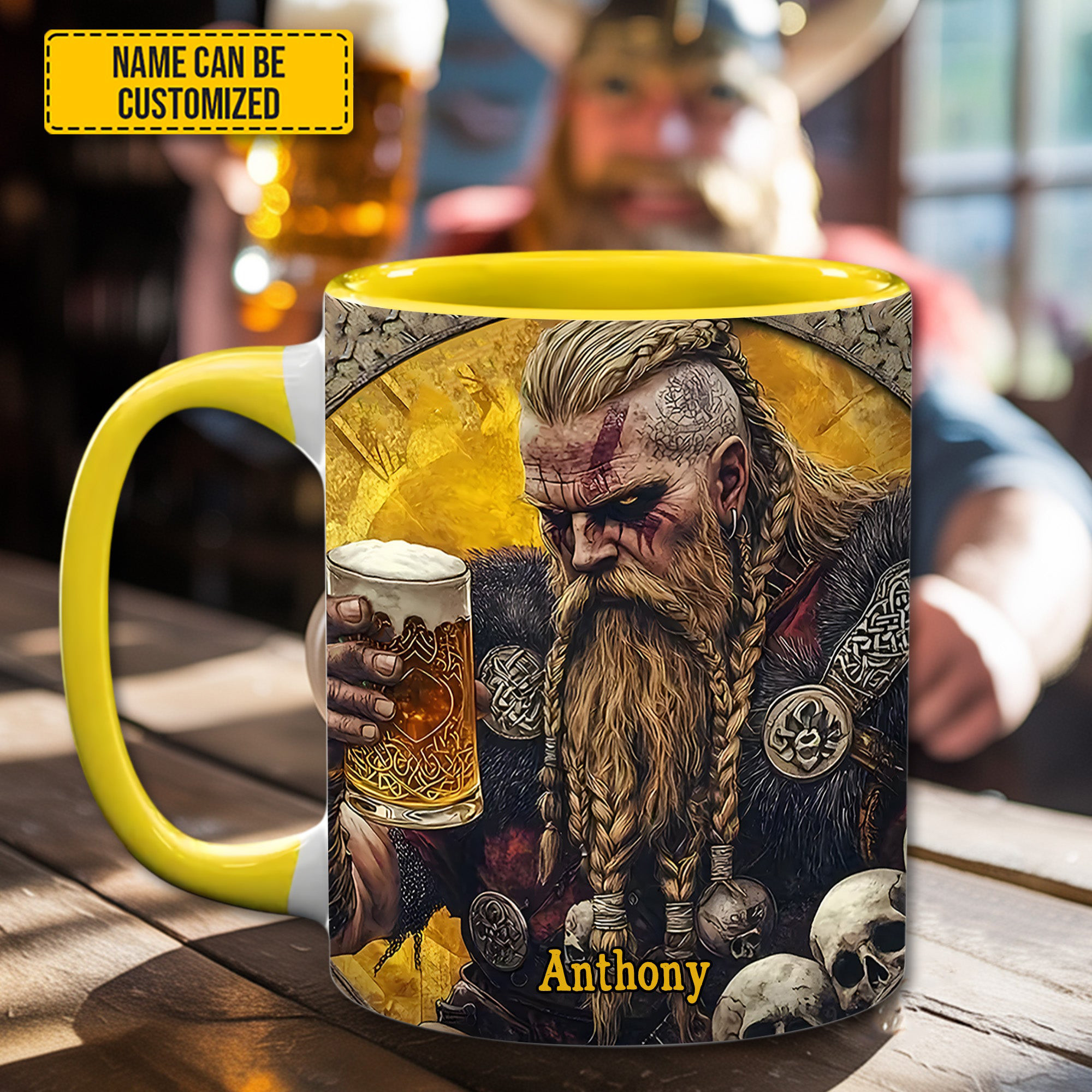 Personalized Skal Warrior Viking Mug Unique Coffee Mugs Gifts For Viking Lovers
