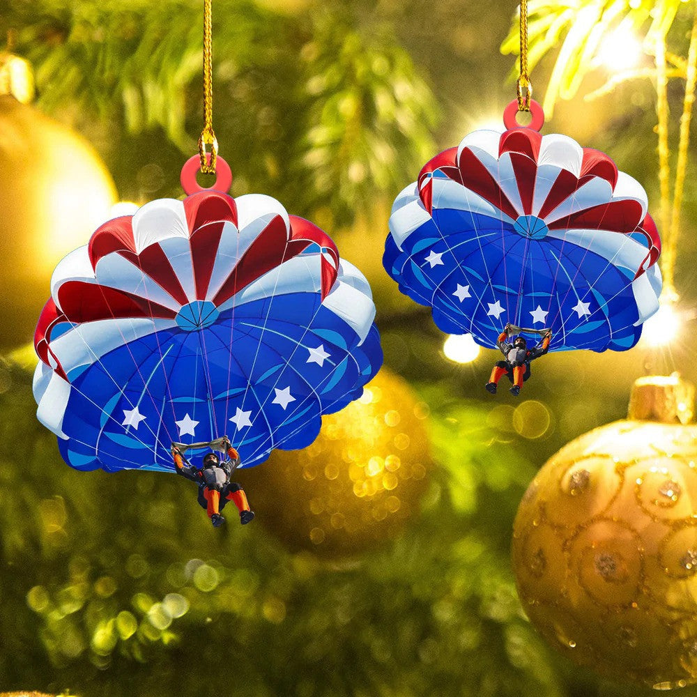 Personalized Skydiving Acrylic Ornament for Christmas Gift Skydiving Human