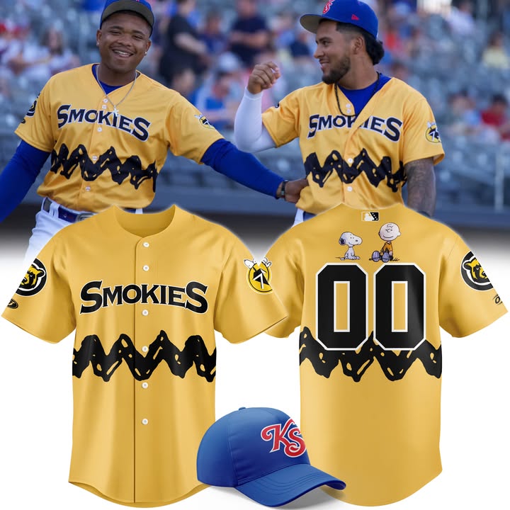 Personalized Smokies 2025 Peanuts Night Jersey Somikes Merch Unique Baseball Gifts For Fans