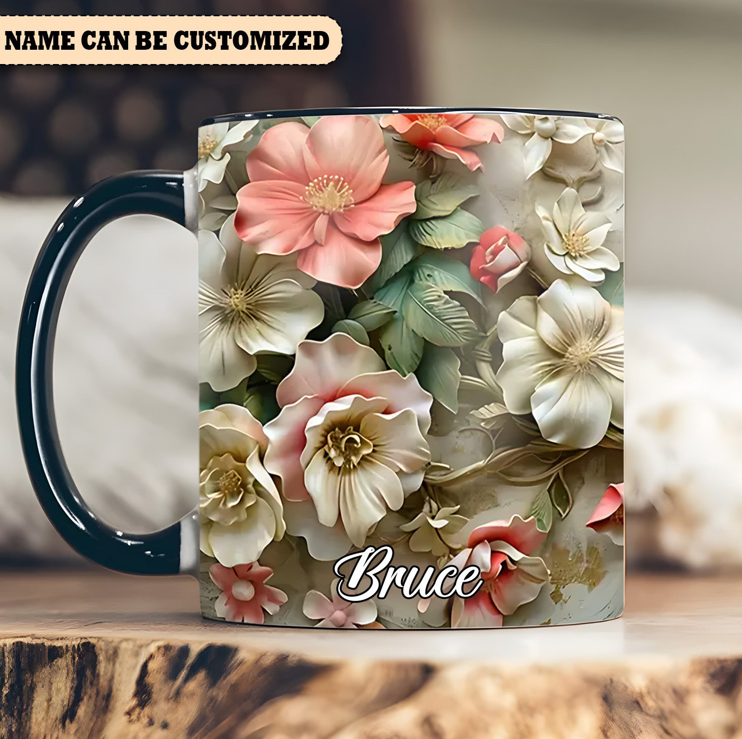 Personalized Spring Flowers Mug Beautiful Flower Morning Coffee Mug Gifts For Her