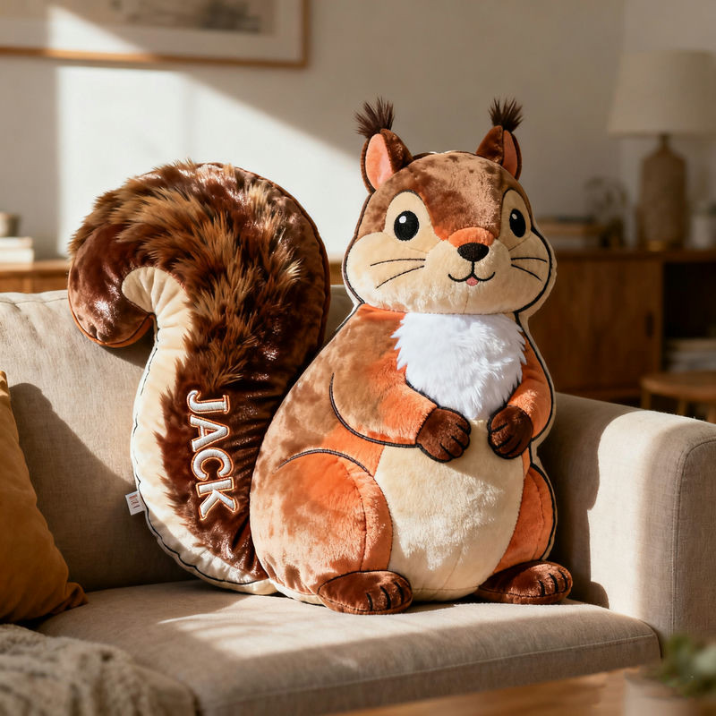 Personalized Squirrel Pillow Sofa Decorations Christmas Gifts For Squirrel Lovers