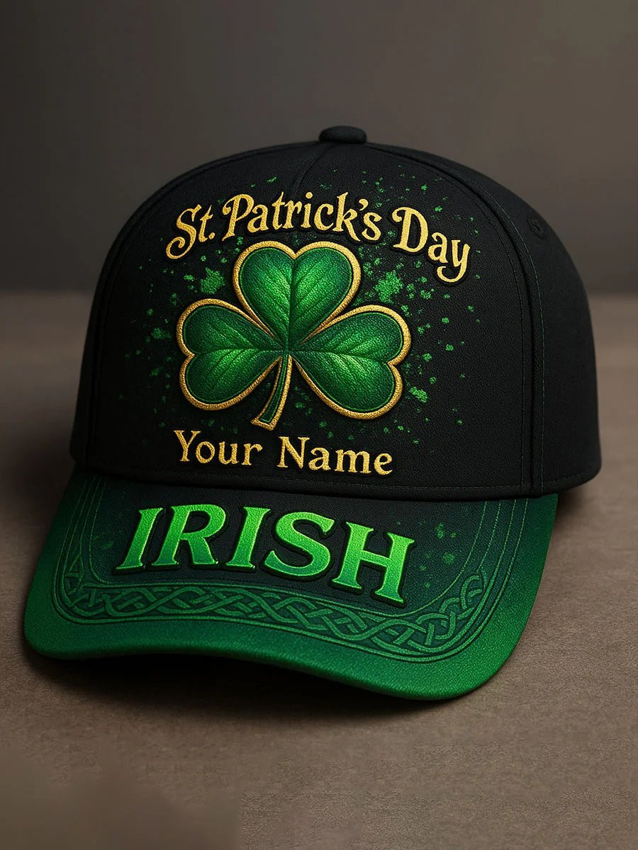 Personalized St Patrick's Day Irish Hat Shamrock Baseball Cap St Patrick's Day Gift Ideas
