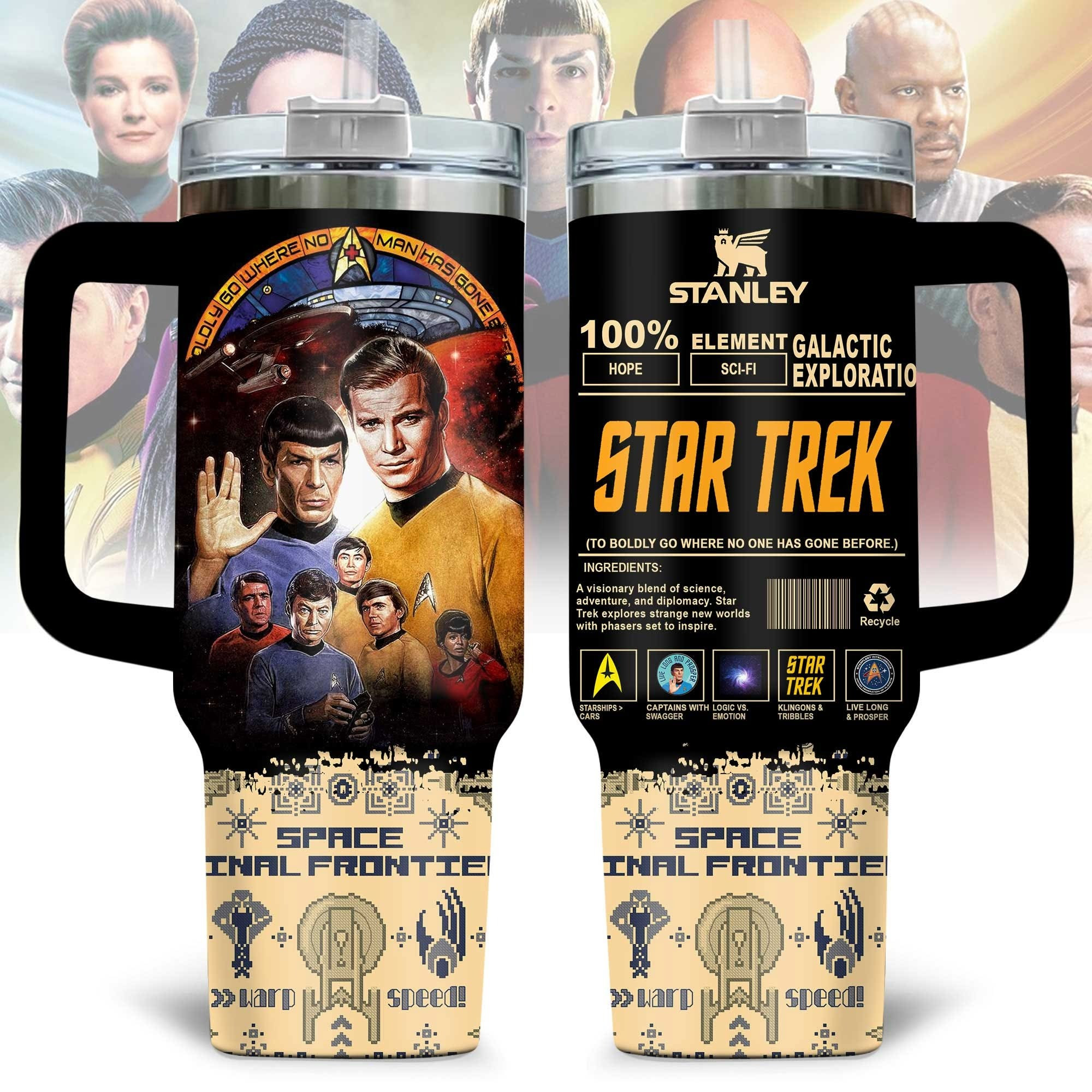 Personalized Star Trek Stanley Tumbler To Boldly Go Where No One Has Gone Before Gift For Trekkie Fans