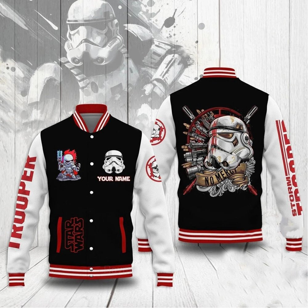 Personalized Star Wars Stormtrooper Galaxy's Edge Baseball Jacket Best Present For Fans