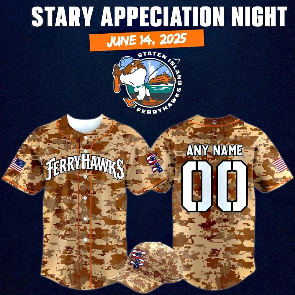 Personalized Staten Island FerryHawks Military Appreciation Night Baseball Jersey Fans Gifts