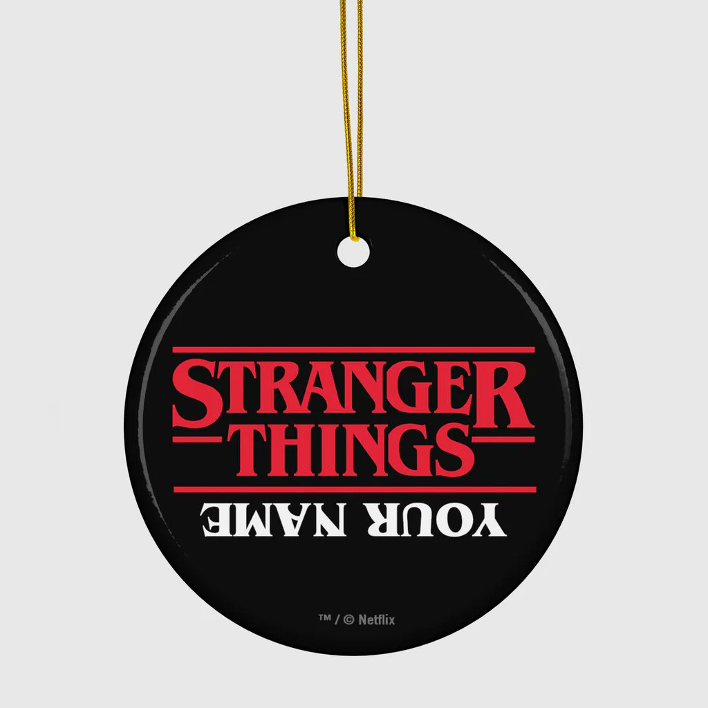 Personalized Stranger Things Merch Stranger Things Ornament Upside Down Christmas Tree Ornament
