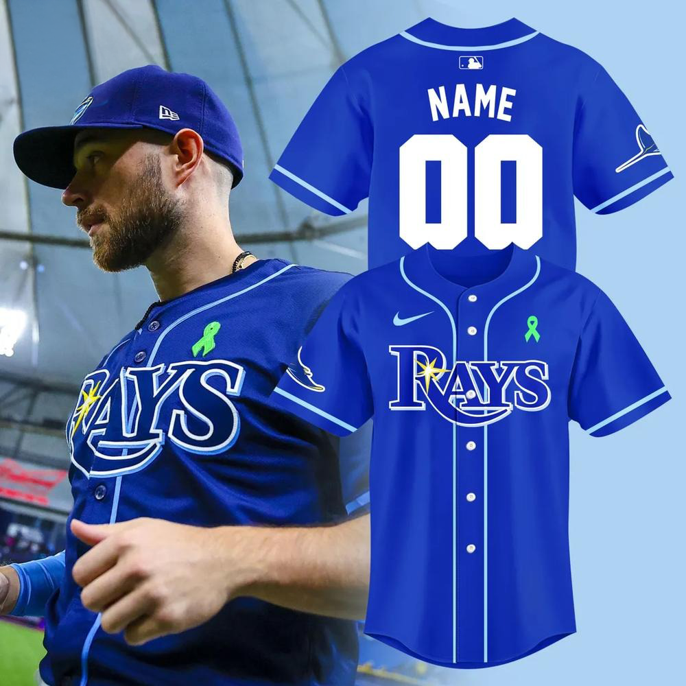 Personalized Tampa Bay Rays X Mental Health Awareness Baseball Jersey Gift Ideas For Baseball Players
