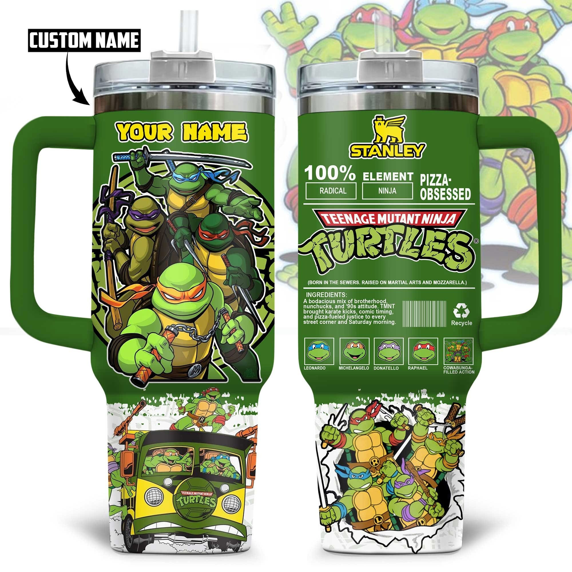 Personalized Teenage Mutant Ninja Turtles Tumbler Fan Merchandise TMNT Gifts For Adults