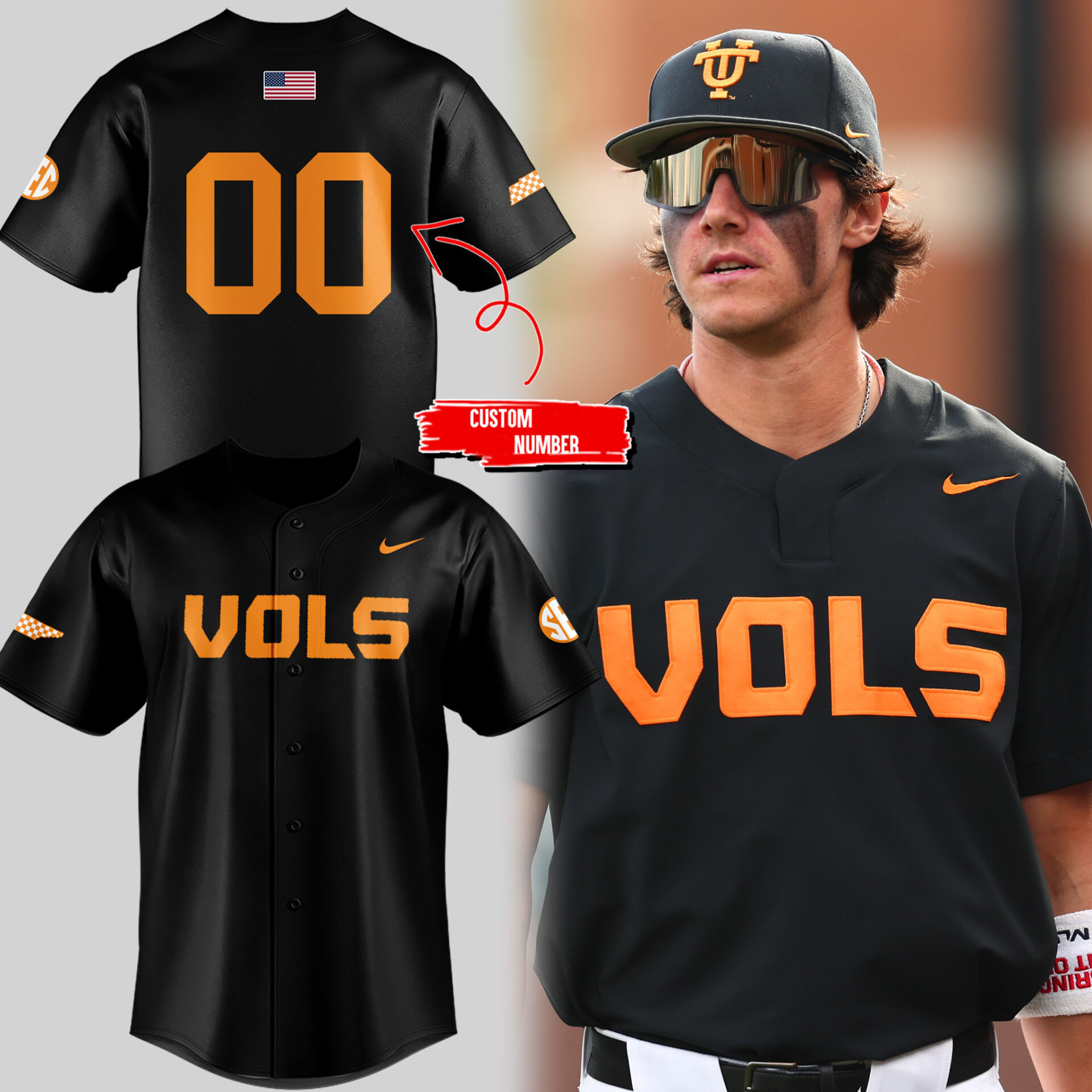 Personalized Tennessee Volunteers Dark Mode Jersey Game Day Clothing Gift For Coworkers