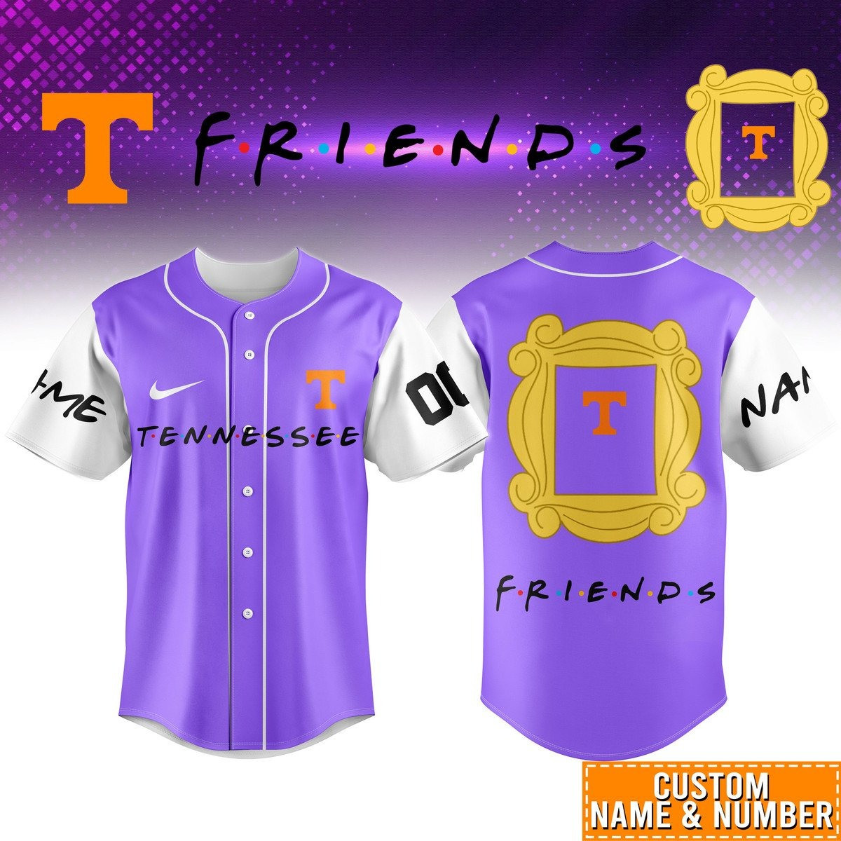 Personalized Tennessee x FRIENDS Jersey For Fans Gifts For Sister In Law