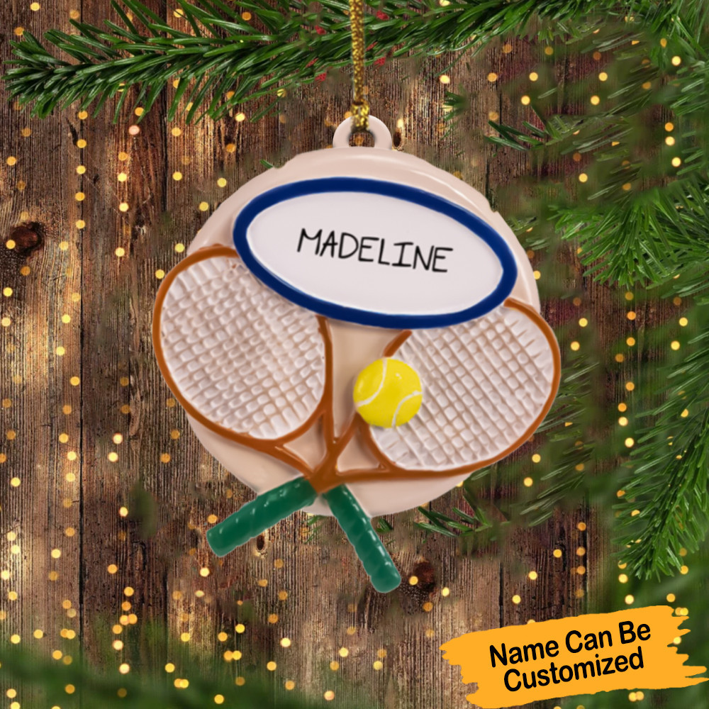 Personalized Tennis Christmas Ornament 2024 Christmas Tennis Ornaments Decoration Gift Ideas