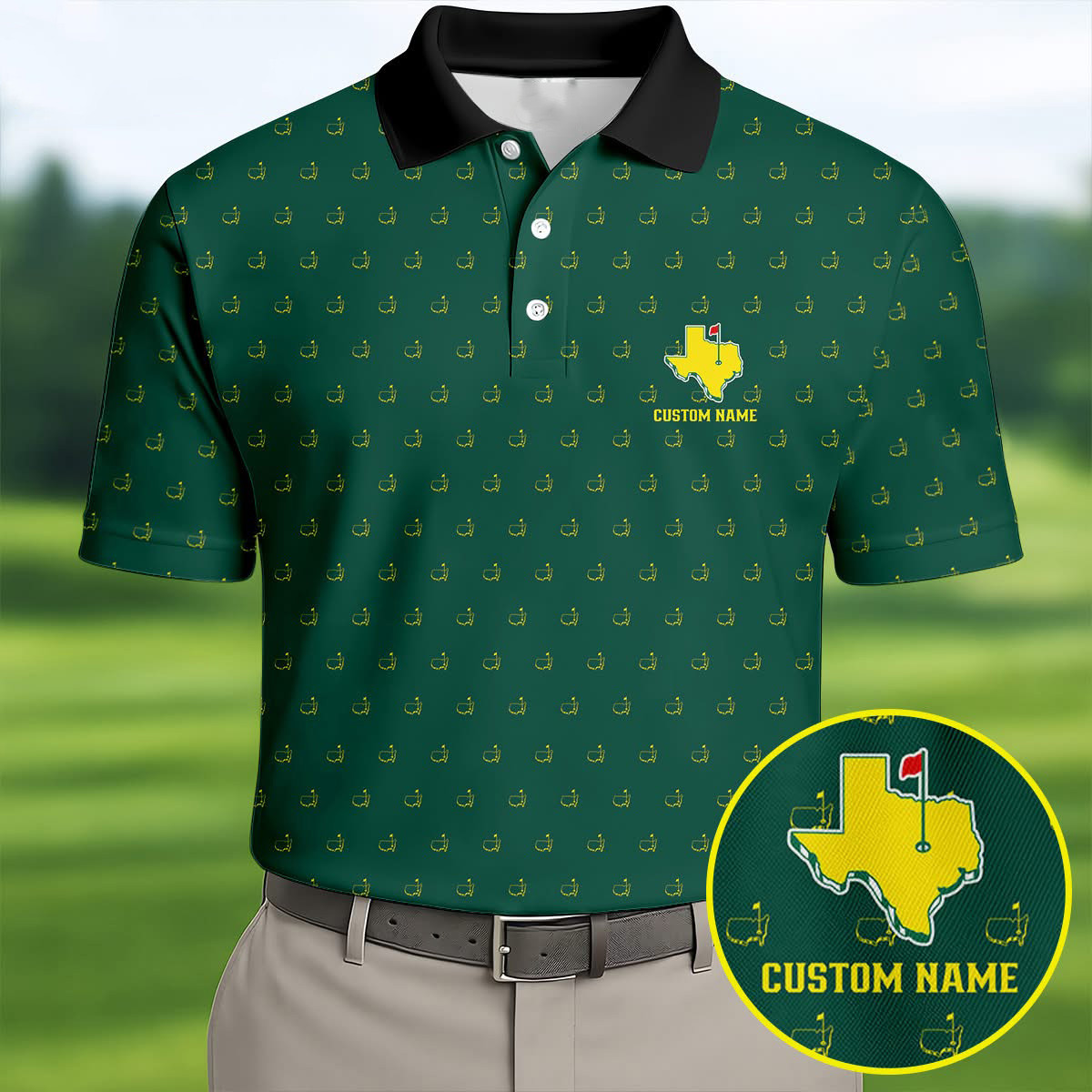 Personalized Texas Golf Polo Shirt Custom Name Apparel Gift For Texas Golfers And Proud Texans