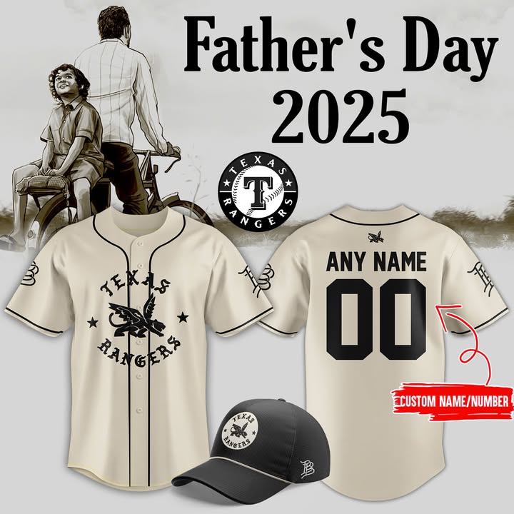 Personalized Texas Rangers Father'S Day Jersey Ranger Merch Texas Ranger Merch Baseball Father'S Day Gifts