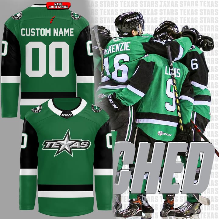 Personalized Texas Stars Hockey Jersey 2025 Texas Stars Merchandise Best Gift For Hockey Lovers
