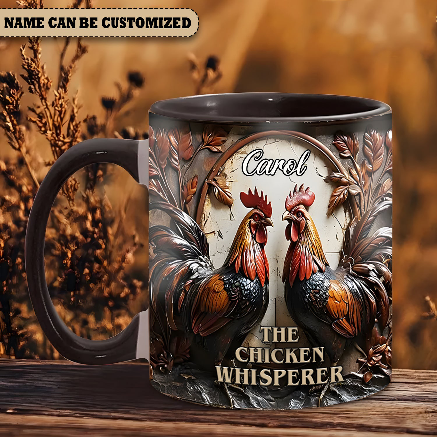Personalized The Chicken Whisperer Mug Chicken Coffee Mug Couple Christmas Gifts