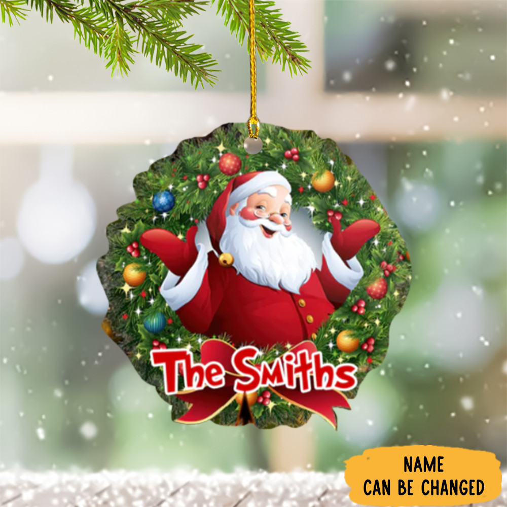 Personalized The Family Santa Christmas Ornament 2024 Xmas Tree Decoration Ideas
