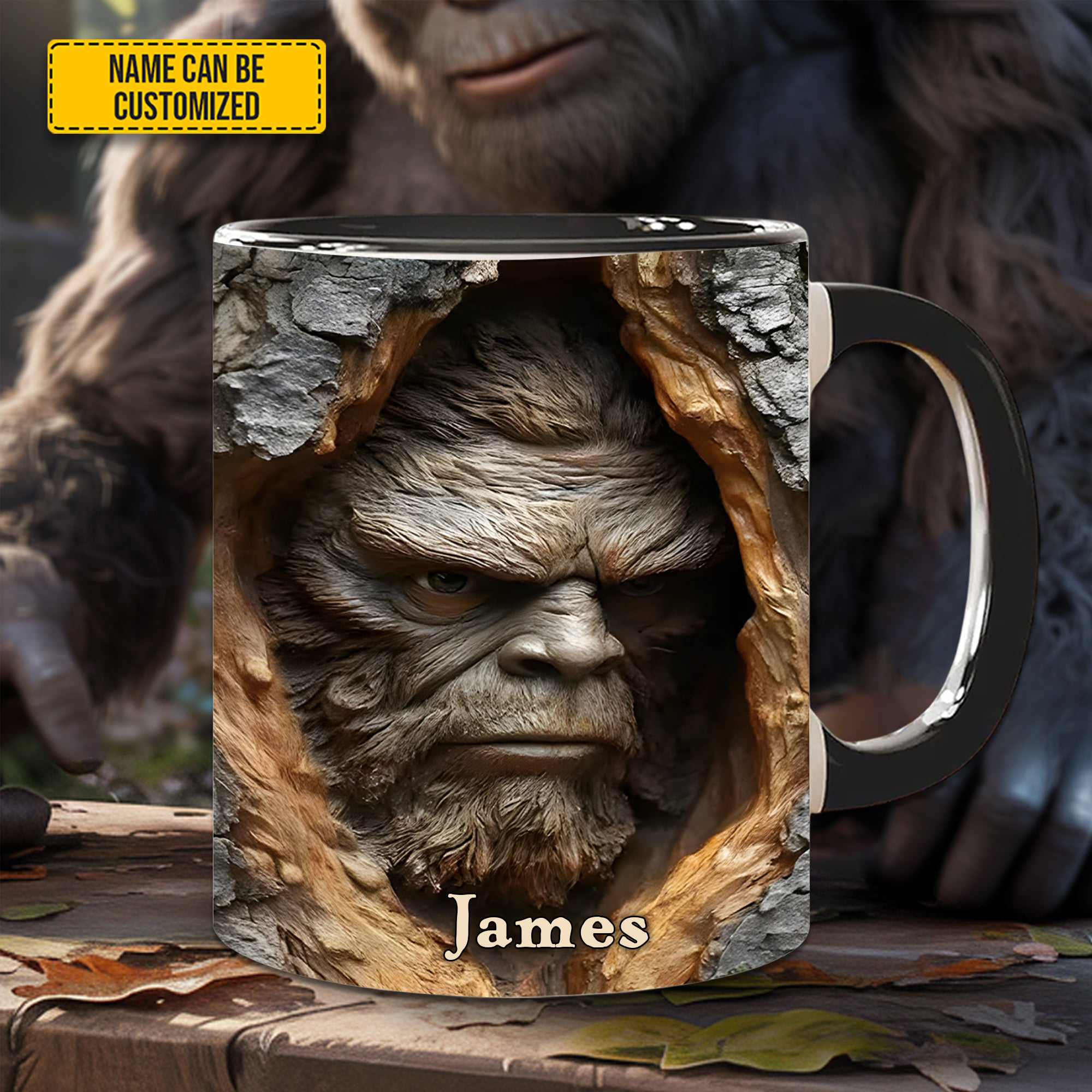 Personalized The Forest Guardian Mug Bigfoot Mug Unique Coffee Mug Gift Ideas