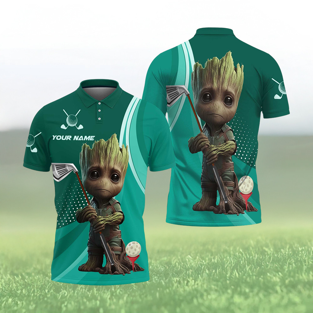 Personalized The Masters Tournament 2026 Golf Polo Shirt Groot Art Augusta National Golf Club Shirt Gift For Him