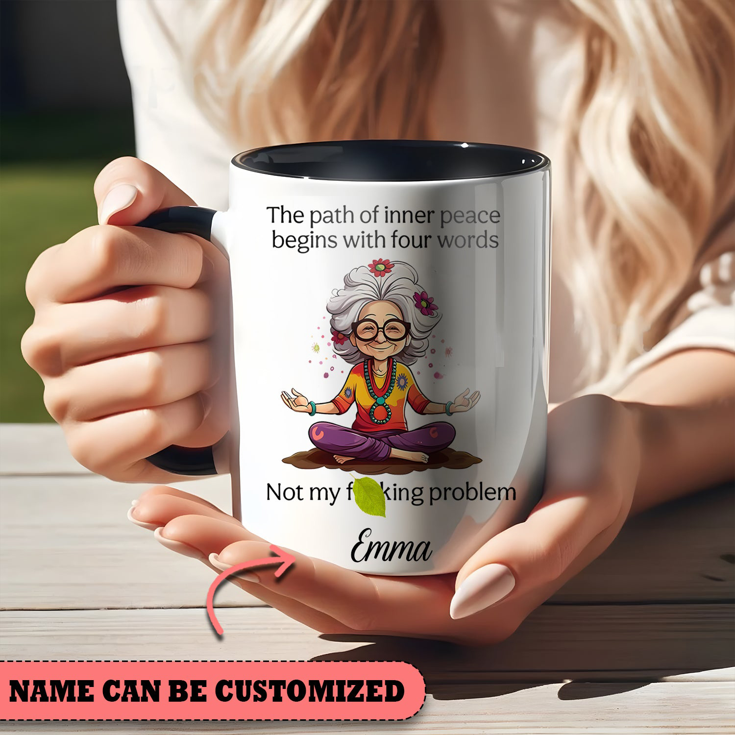 Personalized The Path Of Inner Peace Mug Not My Fcking Problem Drinking Mug Gifts