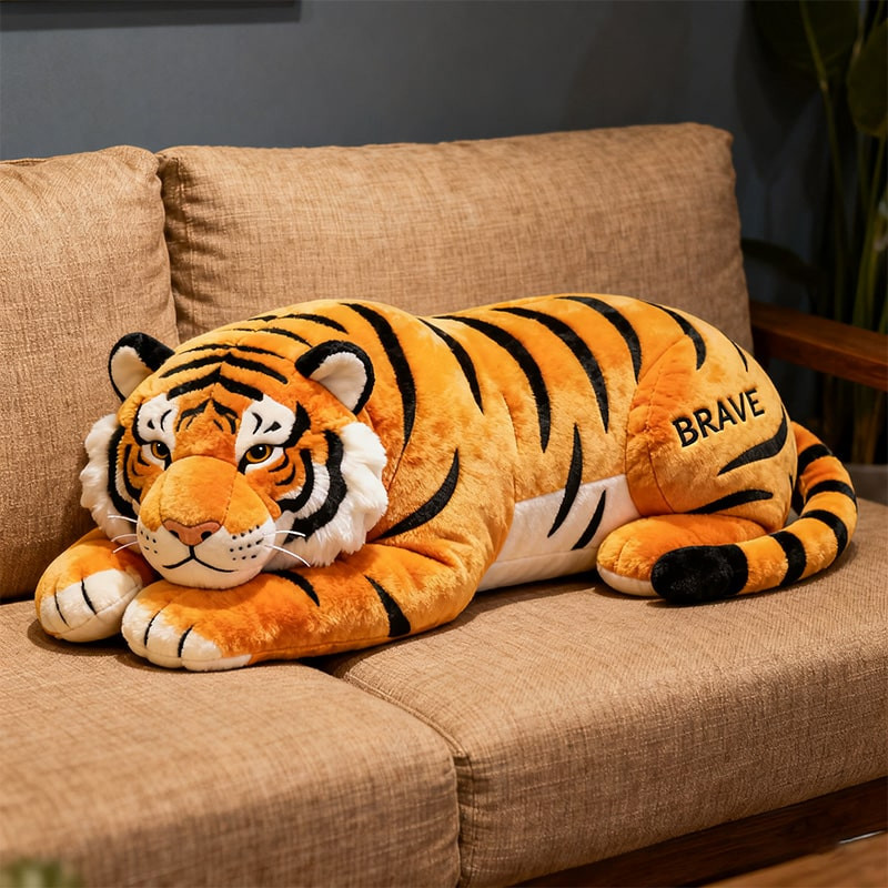 Personalized Tiger Lying Pillow Sofa Decorations Best Tiger Christmas Gifts