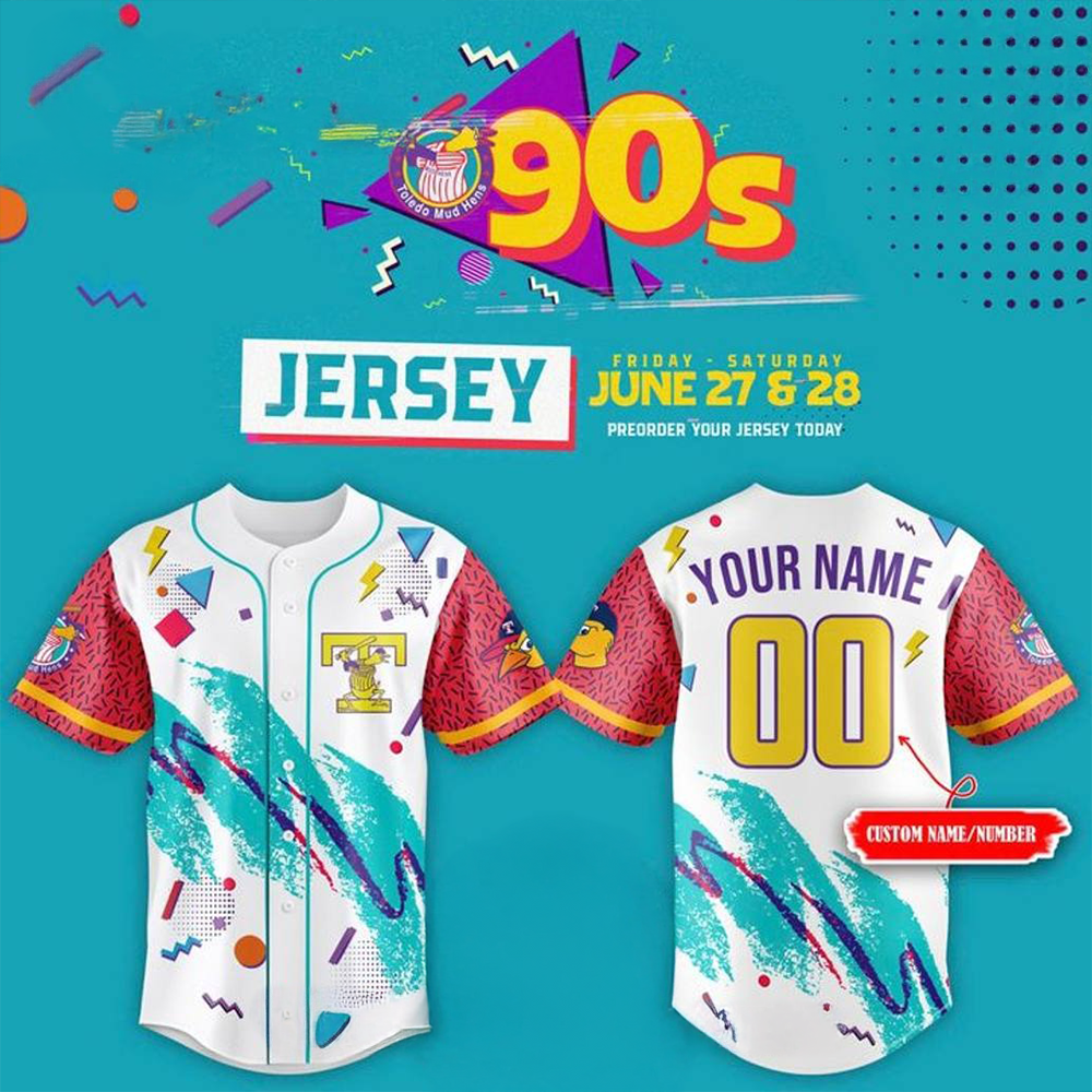 Personalized Toledo Mud Hens 90s Baseball Jersey Perfect Sport Collection Merch