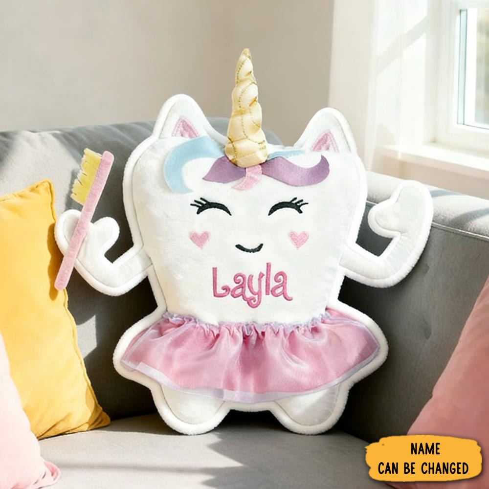 Personalized Tooth Fairy Pillow Superhero And Unicorn Designs Sofa Decor Gifts For Girls