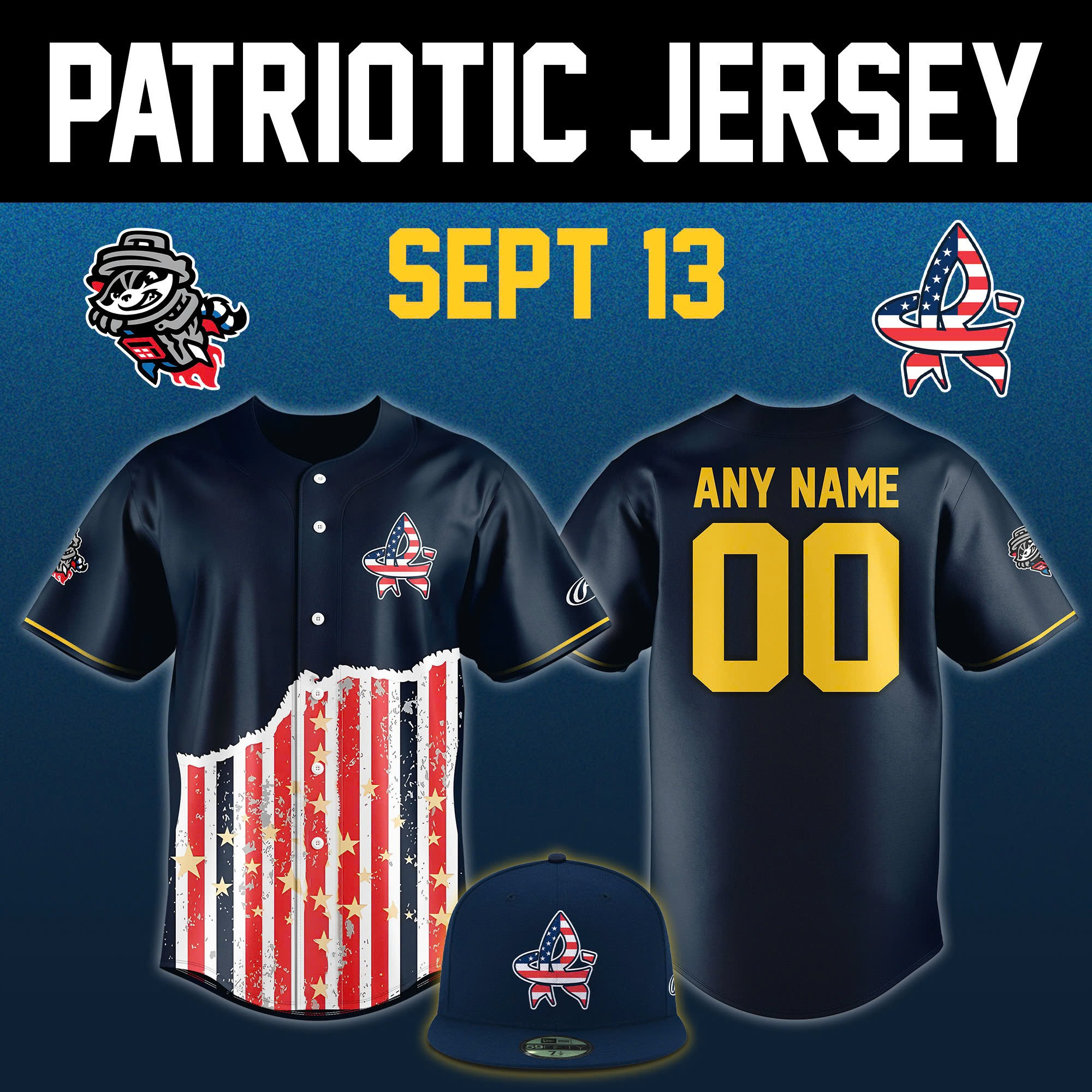 Personalized Trash Pandas x 2025 Patriotic Night Jersey Gift For Dad