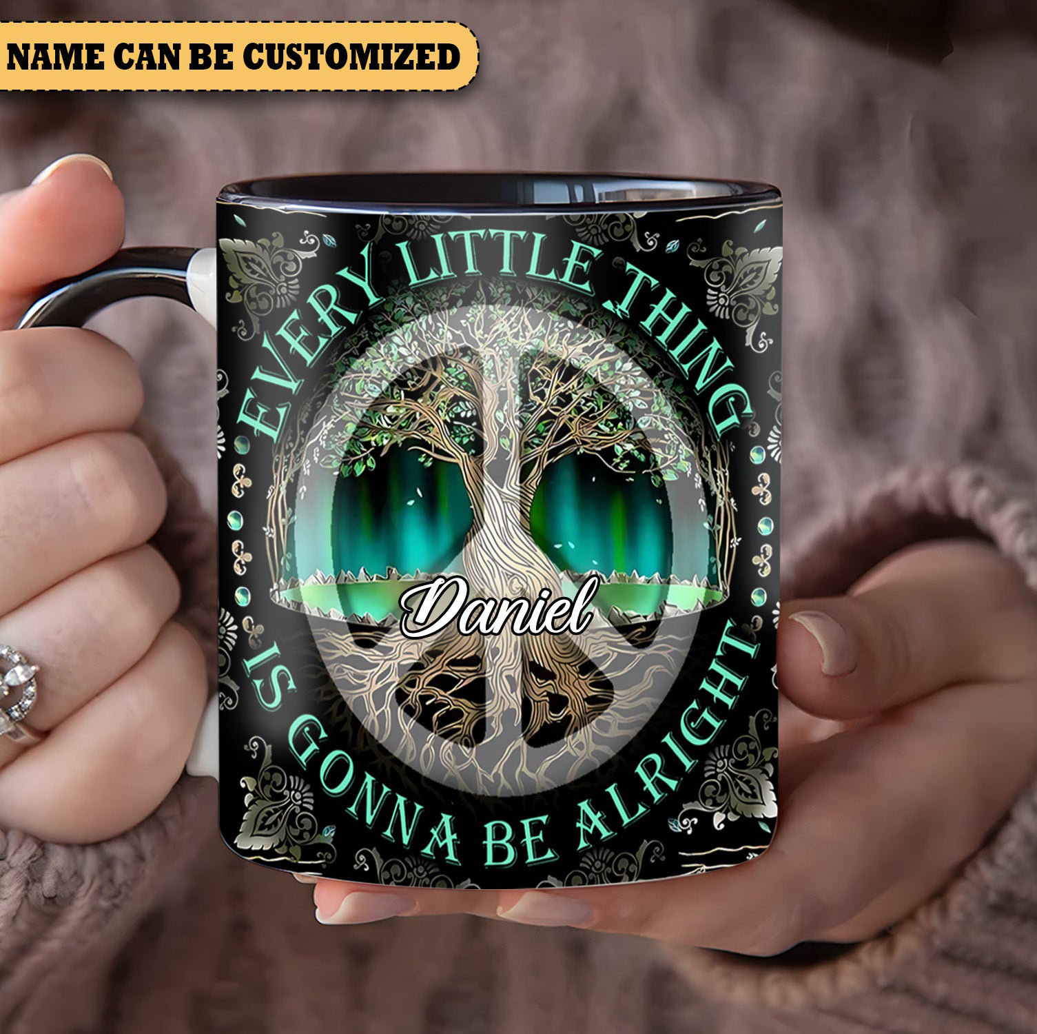 Personalized Tree Of Life Every Little Thing  Mug Hippie Mug Nature Vibe Gifts For Her