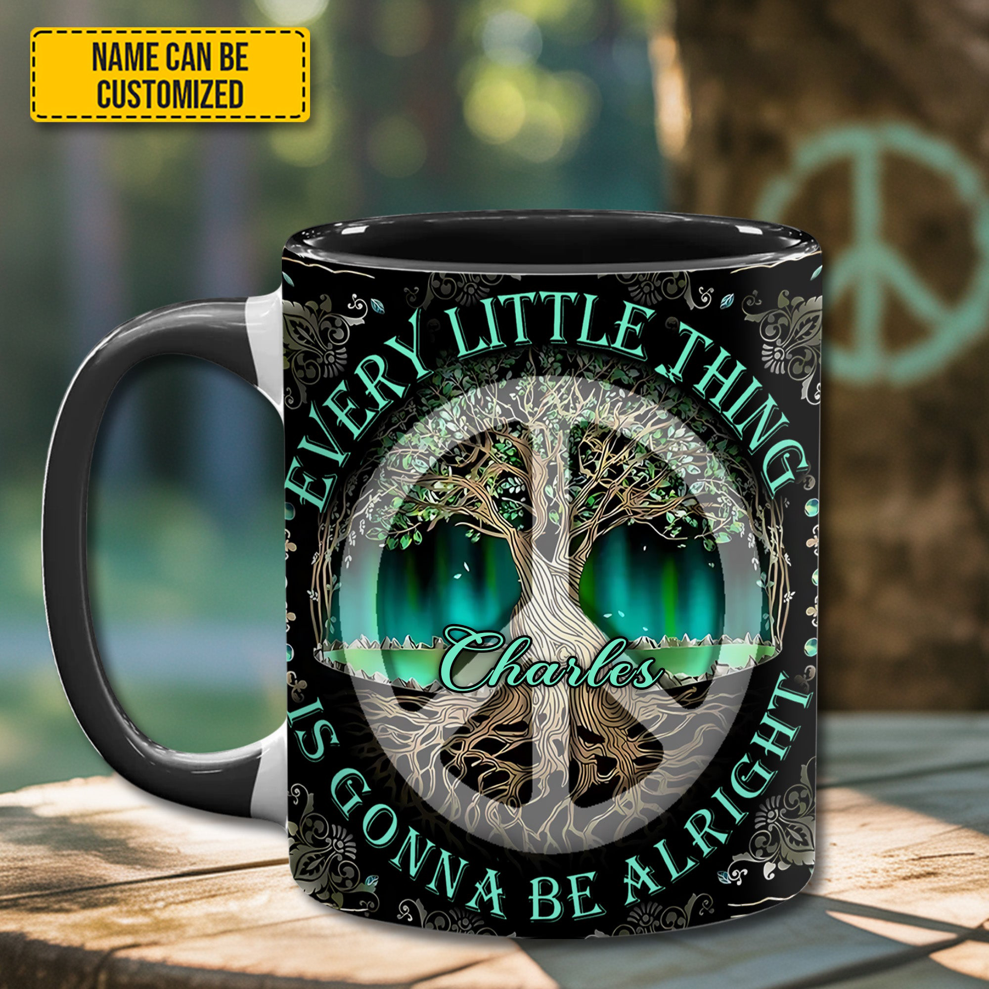 Personalized Tree Of Life Mug Every Little Thing Is Gonna Be Alright Mug Ideas Gifts