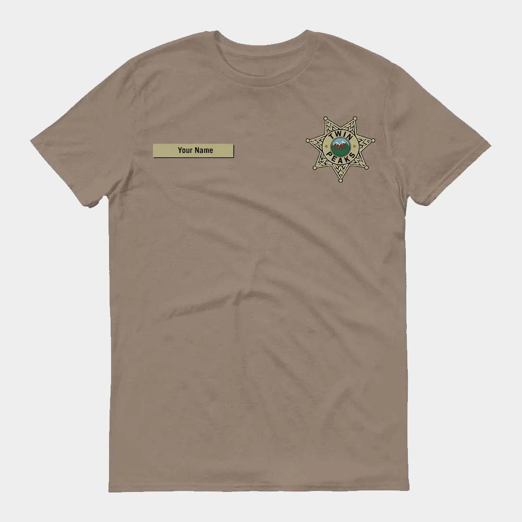 Personalized Twin Peaks Merch Twin Peaks Sheriff's Department Badge T-Shirt Gifts For Husband