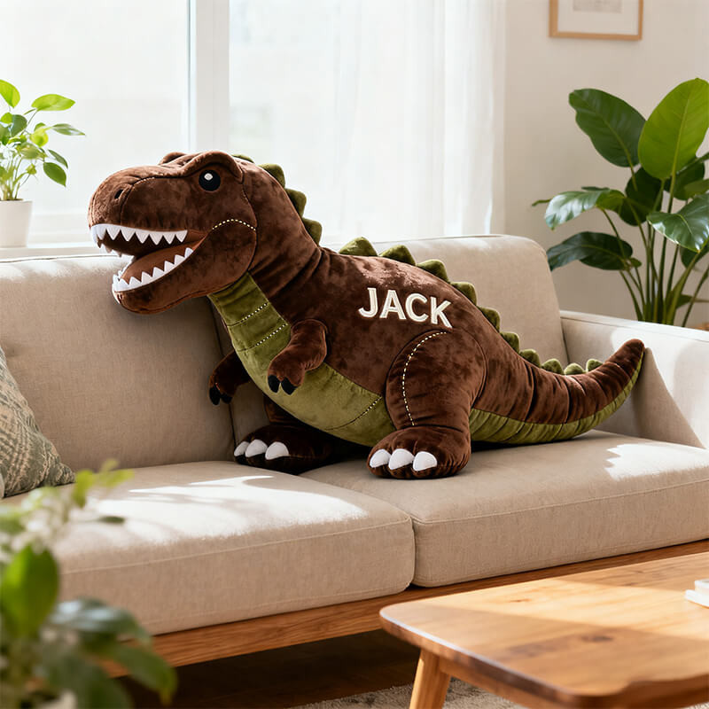 Personalized Tyrannosaurus Rex Pillow Sofa Decorations Dinosaur Christmas Gifts