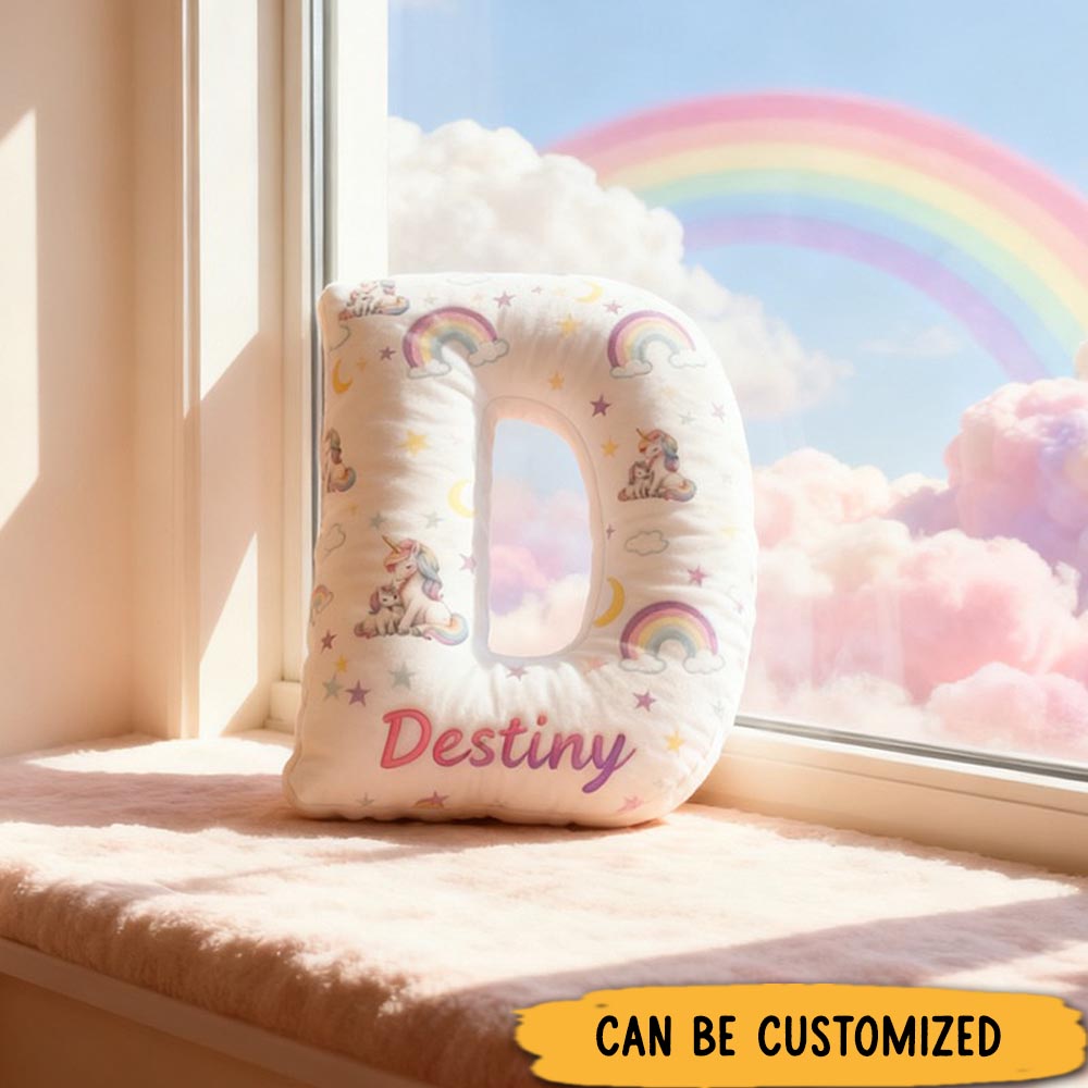 Personalized Unicorn Hugging Pillow a Heartwarming Gift for Families to Create Lasting Memories 3D Printed Design