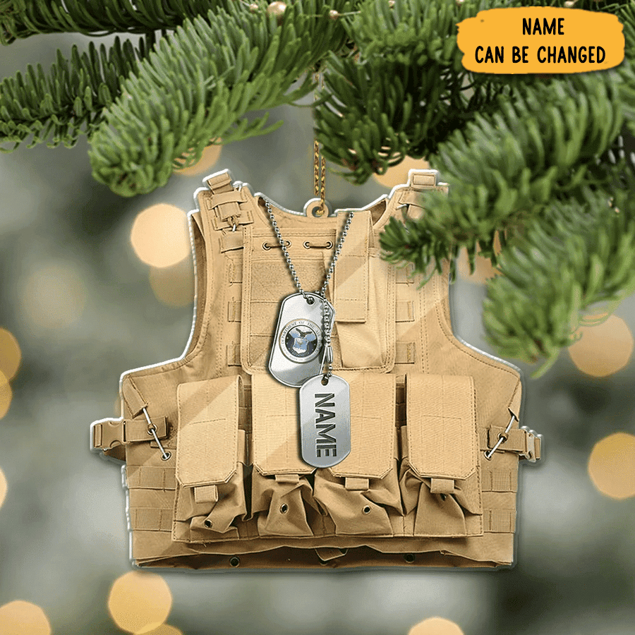 Personalized US Air Force Service Uniform Christmas Ornament Xmas Decor Christmas Gifts For Him