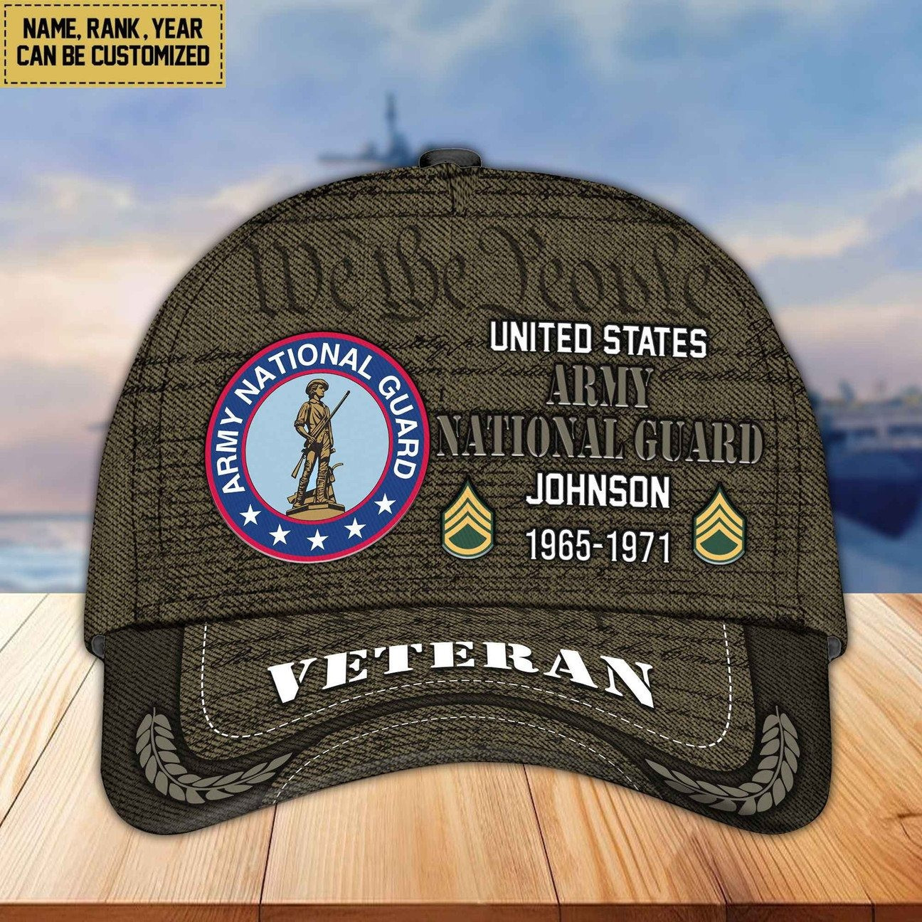 Personalized US Army National Guard We All People Baseball Cap Gift For Veterans Day