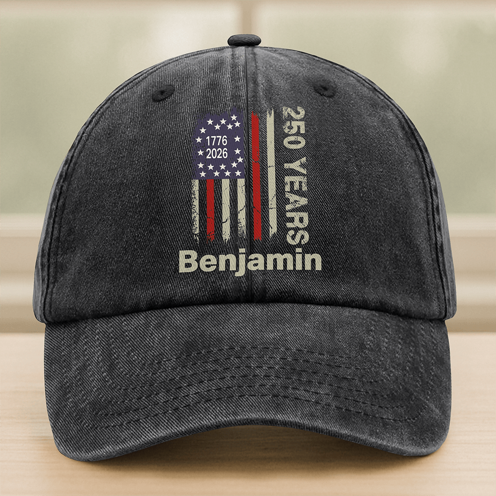 Personalized USA 250 Years Of Freedom Hat Independence Day Cap Patriotic Gift For Him