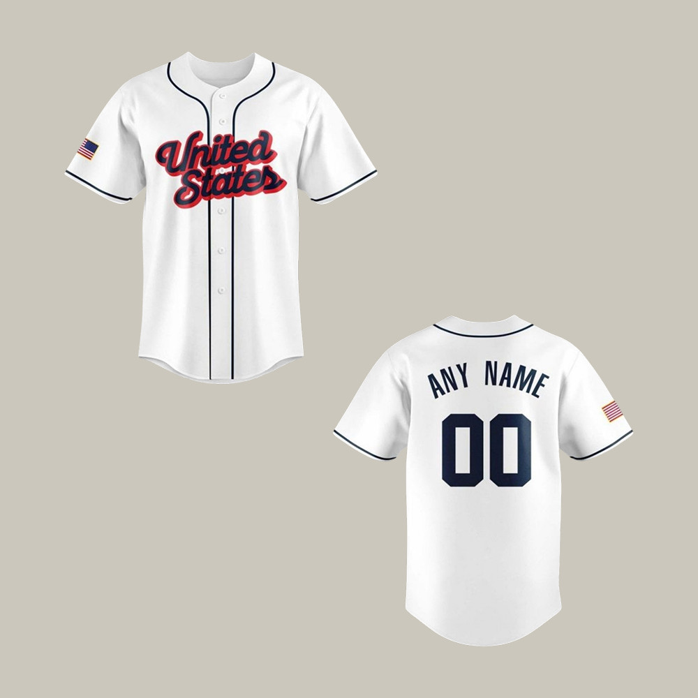 Personalized USA Baseball Team 2026 Jersey World Baseball Classic Merch Cool Gift For Fans