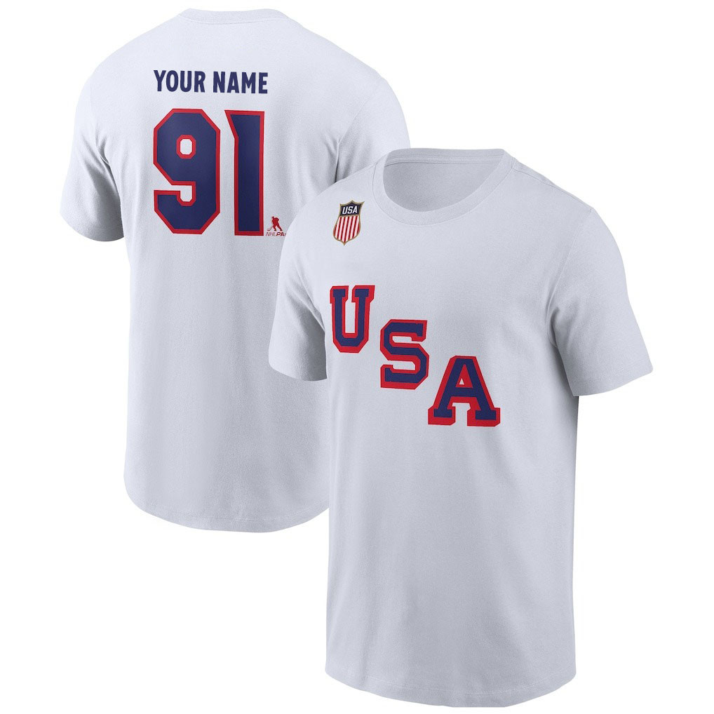 Personalized USA Ice Hockey 2026 Olympic Champions Graphic T-Shirt Fan Gear Gift Ideas