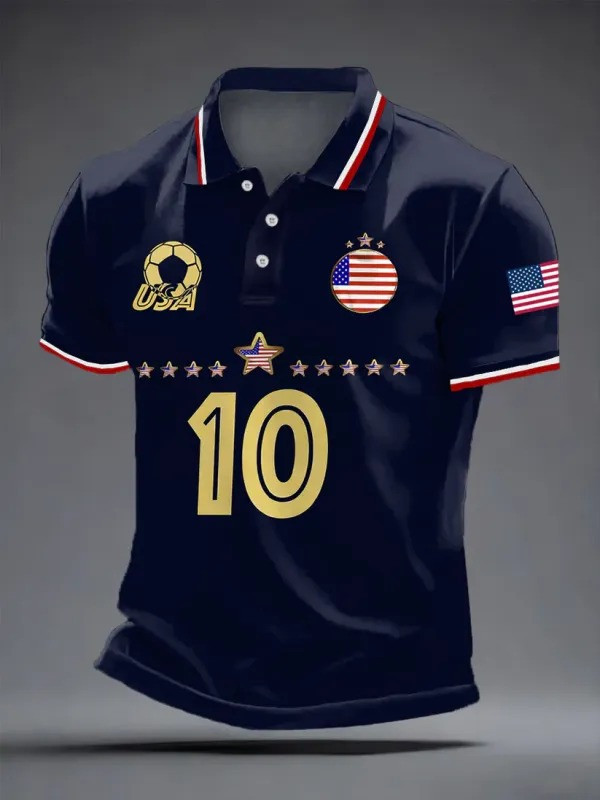 Personalized USA Soccer Polo Shirt World Cup 2026 Fan Gear Best Gift For Football Supporters