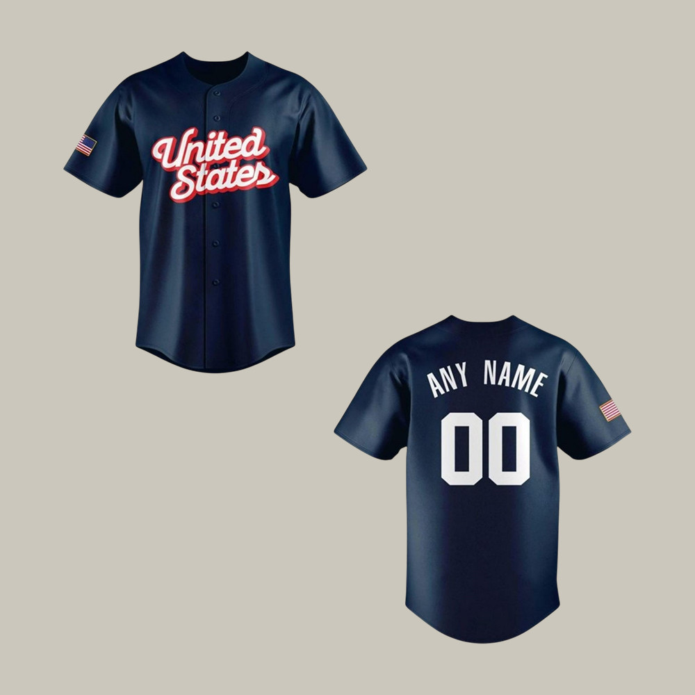 Personalized USA World Baseball Classic Jersey USA Baseball Team Clothes Cool Gift For Huge Fan