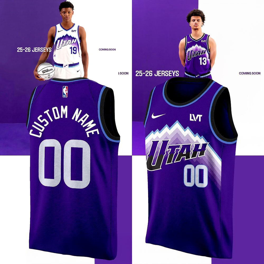 Personalized Utah Jazz 2025 26 City Edition Jersey Good Gifts For Basketball Lovers