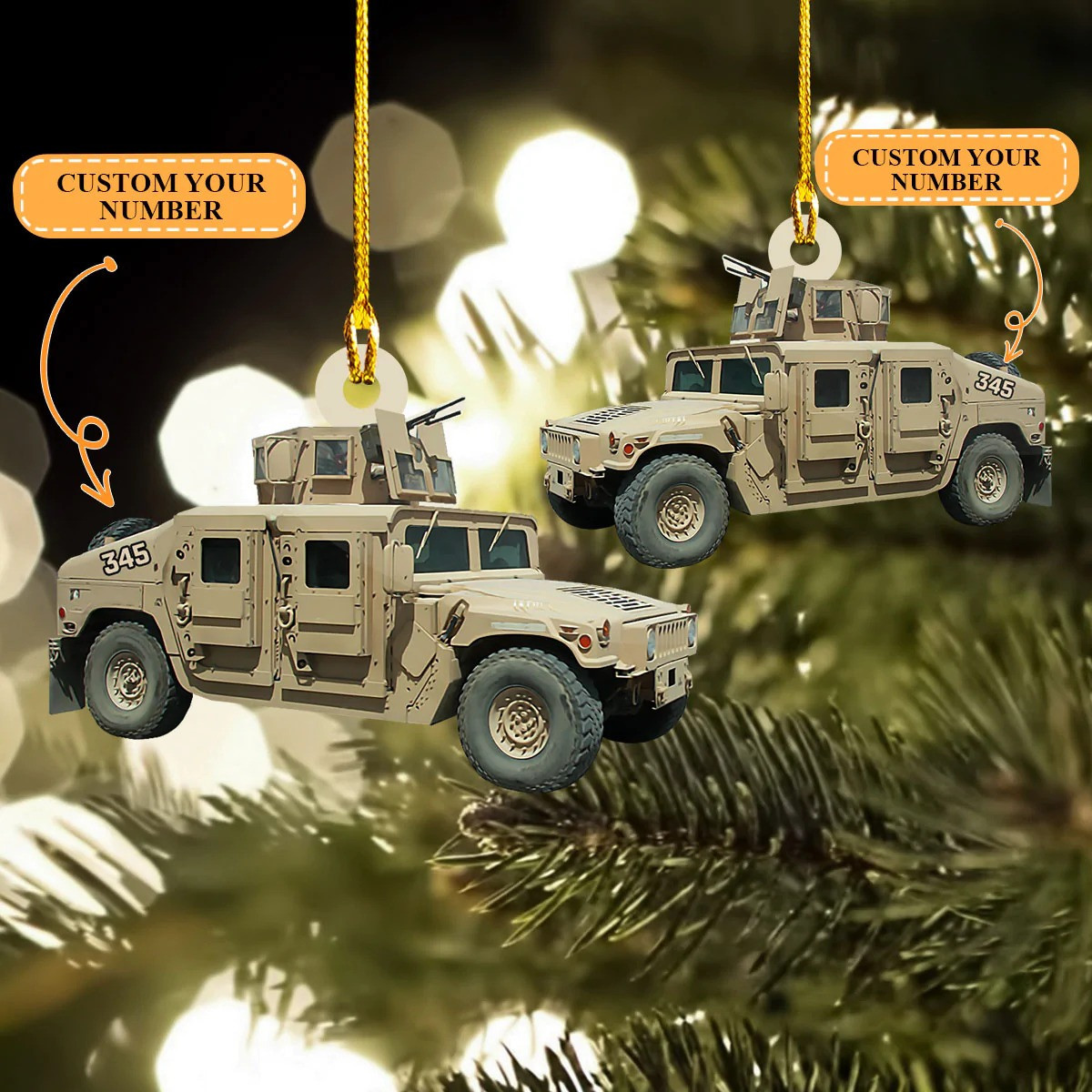 Personalized Vehicle Christmas Ornament Traditional Christmas Tree Decorations Gift