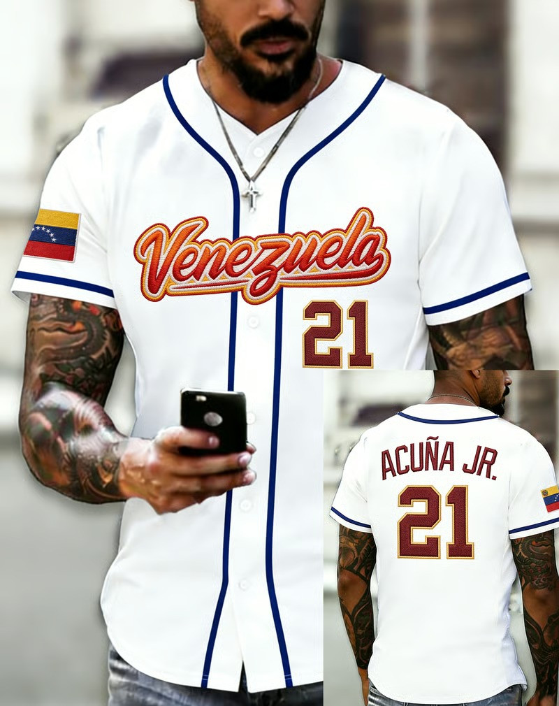 Personalized Venezuela Baseball Jersey Shirt WBC 2026 Fan Gear Best Gift For Baseball Supporters