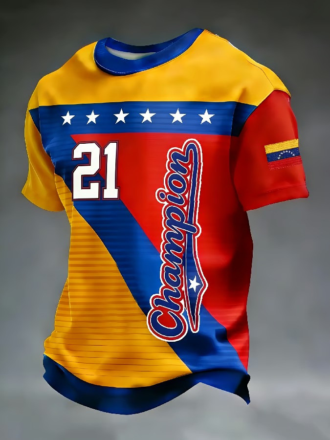 Personalized Venezuela Champion T-Shirt WBC 2026 Baseball Fan Gear Best Gift For Baseball Supporters